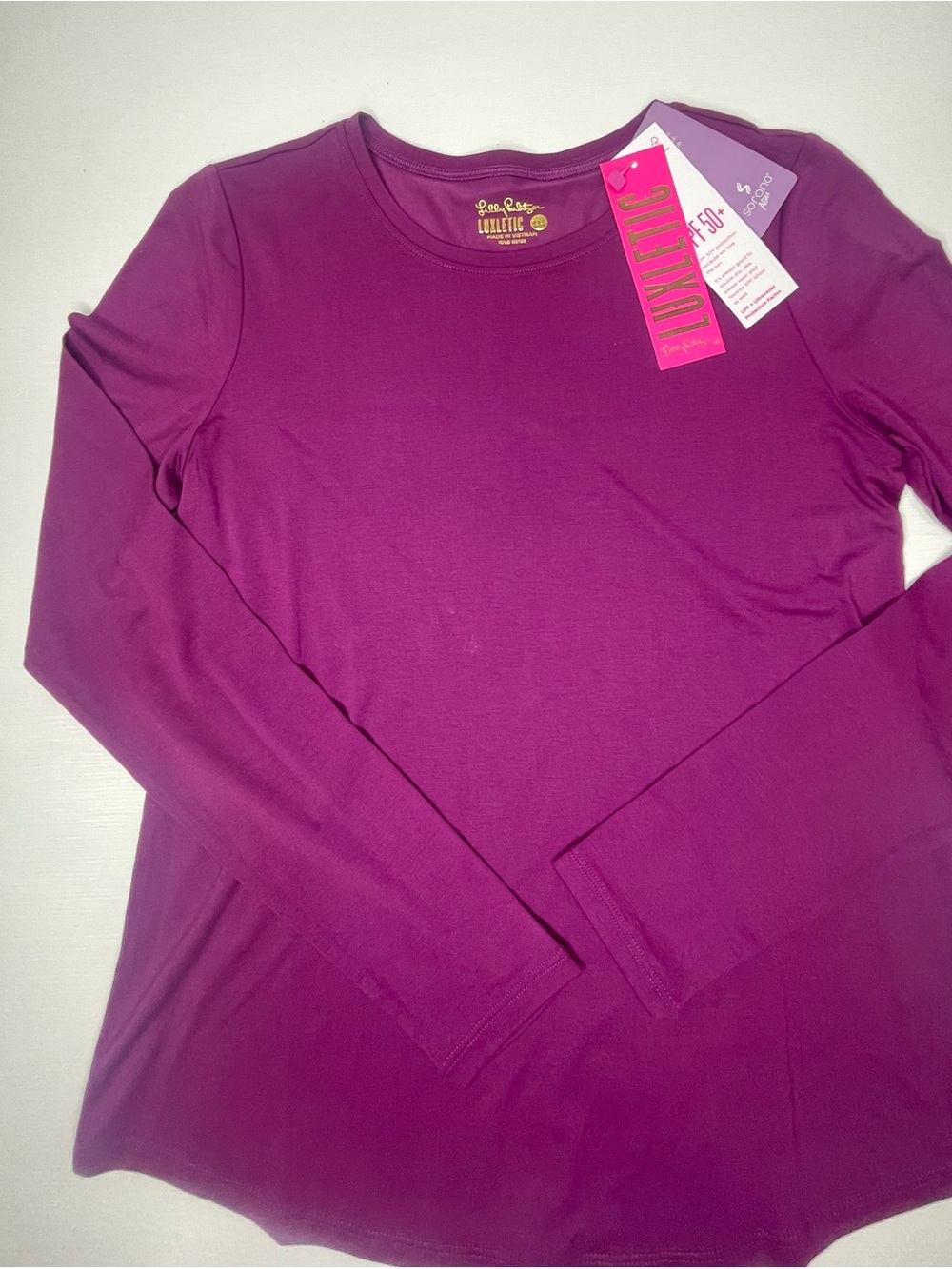Lilly Pulitzer Luxletic Long Sleeve Crewneck Top - UPF 50+